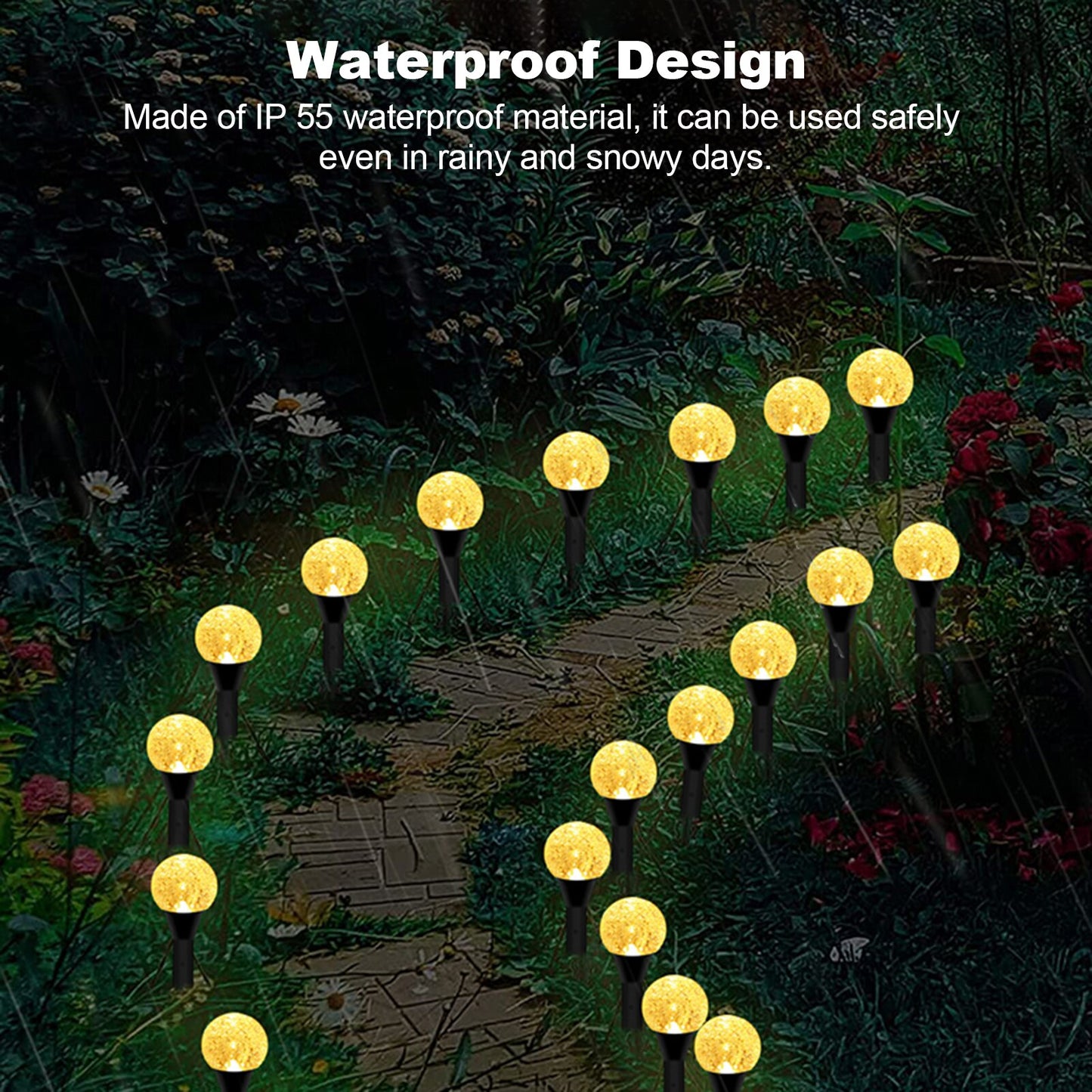 Solar String Lamps For Outdoor Garden Waterproof Lighting 4M 9M Christmas Holiday Wedding Decoration Crystal Ball Fairy Lamps